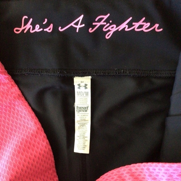 Under Armour Heat Gear She’s A Fighter Compression Leggings - Size Medium - Picture 7 of 9
